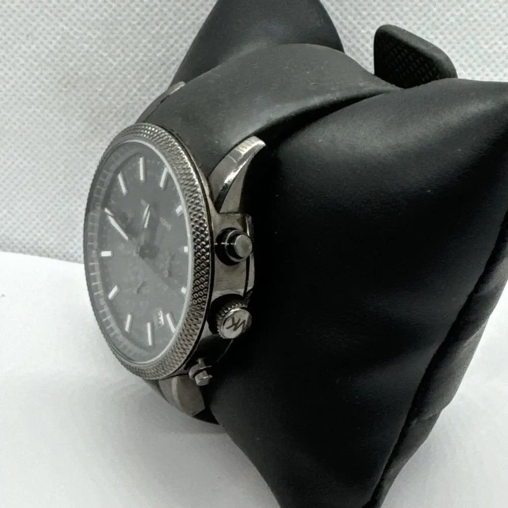 Michael Kors Scout MK8241 Women's Black Silicone Strap Analog Dial Watch JNA306